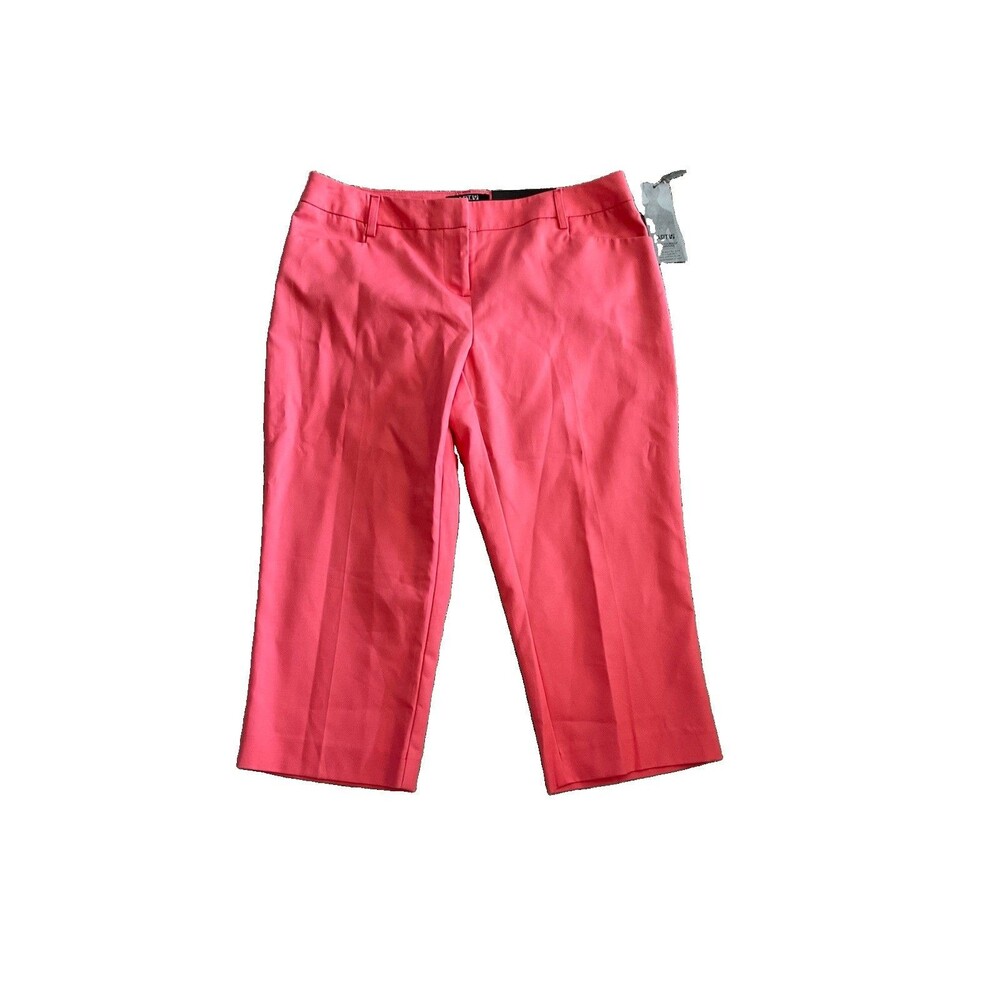 Apt 9 Capri Pants Women’s Modern Fit Straight Leg Size 6P Petites Coral
